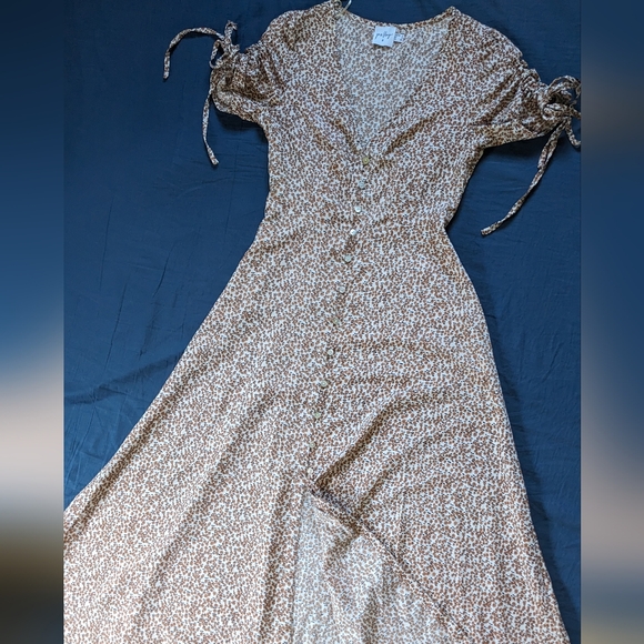 Princess Polly Tea Length Midi Dress Size 0 - Picture 3 of 13